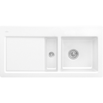  - VILLEROY & BOCH Subway 60 Zlewozmywak do wbudowania ( P ) , 100 x 51 cm, biały z powłoką ceramicplus 671201R1 - 671201R1 - Łazienki Szydłowski