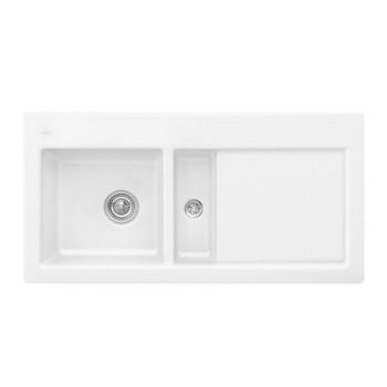 - VILLEROY&BOCH Subway 60 Zlewozmywak do wbudowania 100 x 51 cm, biały z powłoką ceramic plus 677002R1 - 677002R1HL1 - Łazienki Szydłowski