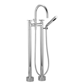 - DORNBRACHT Tara bateria wannowa dwu otworowa do montażu wolnostojącego chrom 2594389200 - 25943892-00 - Łazienki Szydłowski