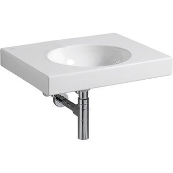  - GEBERIT PRECIOSA 2 Umywalka 60 x 50 cm bez otworu na baterię i bez przelewu biała 123261000 - 123261000 - Łazienki Szydłowski