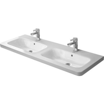 - DURAVIT DuraStyle Umywalka meblowa podwójna 130 x 48 cm biały połysk 2338130000 - 2338130000 - Łazienki Szydłowski