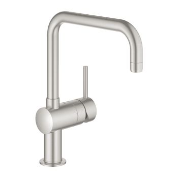 - GROHE-Minta bateria kuchenna kształt U stal nierdzewna 32488DC0 - 32488DC0 - Łazienki Szydłowski
