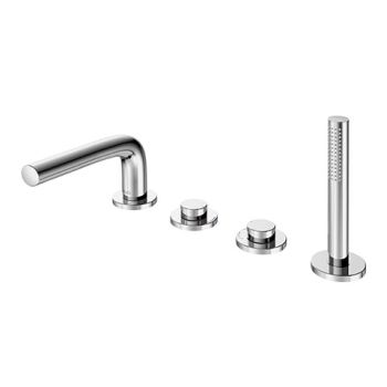  - KEUCO EDITION 400 Bateria wannowa 4 otworowa poza rant wanny wylewka 22cm chrom 51530010200 - 51530010200 - Łazienki Szydłowski