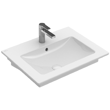 - VILLEROY&BOCH Venticello Umywalka wisząca 60x50 cm biała z powłoką CeramicPlus 4124G6R1 - 4124G6R1 - Łazienki Szydłowski