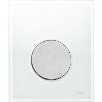 - TECEloop przycisk spłukujący do pisuaru U 1, szkło białe przycisk chrom mat 9242659 - 9242659 - Łazienki Szydłowski