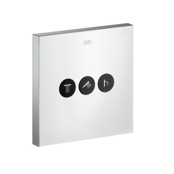 - AXOR ShowerSelect Square, Zawór odcinający do 3 odbiorników chrom 36717000 - 36717000 - Łazienki Szydłowski