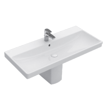 - VILLEROY&BOCH Avento Umywalka meblowa z otworem przelewowym 80 x 47 cm biała CeramicPlus 415680R1 - 415680R1 - Łazienki Szydłowski