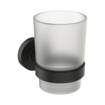  - IDEAL STANDARD IOM szklanka z uchwytem silk black A9120XG - A9120XG - Łazienki Szydłowski