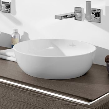 - VILLEROY & BOCH Artis Umywalka nablatowa średnica 43 cm, biała 417943R1 - 417943R1 - Łazienki Szydłowski