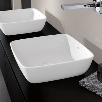 - VILLEROY & BOCH Artis Umywalka stojąca na blacie 41 x 41 cm, biała Ceramicplus 417841R1 - 417841R1 - Łazienki Szydłowski