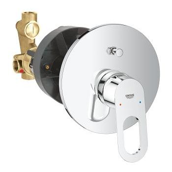 - GROHE-BauLoop bateria wannowa chrom 29081000 - 29081000 - Łazienki Szydłowski