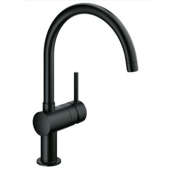 - GROHE-Minta bateria kuchenna kolor czarny 32917KS0 - 32917KS0 - Łazienki Szydłowski