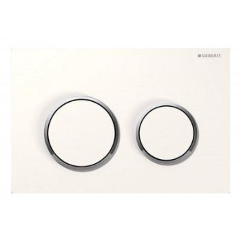 - GEBERIT Omega 20 Przycisk spłukujacy biały/chrom/biały 115085KJ1 - 115.085.KJ.1 - Łazienki Szydłowski