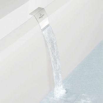 - VILLEROY&BOCH Przyłącze wody zintegrowane z przelewem chrom UPCON0123 - UPCON0123 - Łazienki Szydłowski