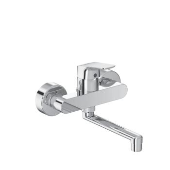  - IDEAL STANDARD CERAFLEX Bateria umywalkowa ścienna chrom B1717AA - B1717AA - Łazienki Szydłowski