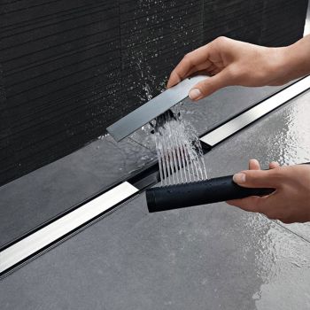 - GEBERIT Rynna zbiorcza odpływu liniowego do natrysków CleanLine20 metal polerowany / metal szczotkowany 154450KS1 - 154.450.KS.1 - Łazienki Szydłowski