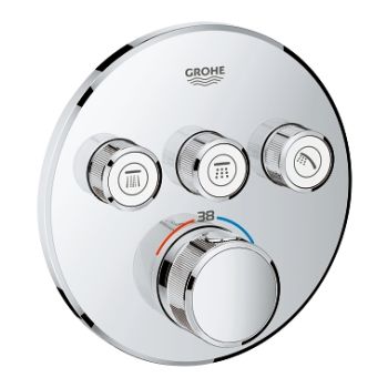  - GROHE-SmartControl Bateria termostatyczna do obsługi trzech wyjść wody chrom 29121000 - 29121000 - Łazienki Szydłowski