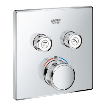  - GROHE-SmartControl Bateria termostatyczna do obsługi dwóch wyjść wody chrom 29124000 - 29124000 - Łazienki Szydłowski