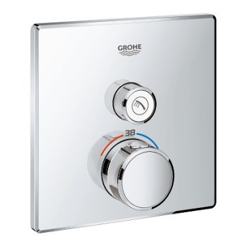  - GROHE-SmartControl Bateria termostatyczna do obsługi jednego wyjścia wody chrom 29123000 - 29123000 - Łazienki Szydłowski