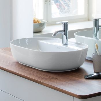 - DURAVIT LUV Umywalka nablatowa 60 x 40 cm biały połysk 0380600000 - 0380600000 - Łazienki Szydłowski