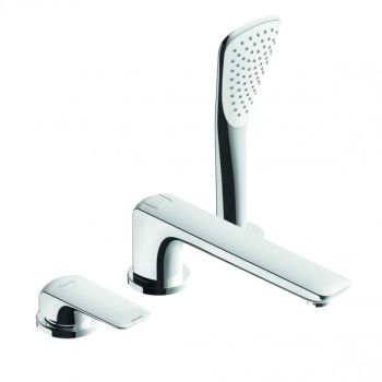  - KLUDI AMEO bateria wannowa trzyotworowa chrom 414470575 - 414470575 - Łazienki Szydłowski