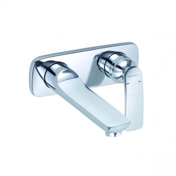 - KLUDI BALANCE Ścienna bateria umywalkowa, wylewka 185 mm chrom 522460575 - 522460575 - Łazienki Szydłowski