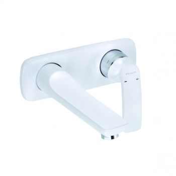  - KLUDI BALANCE Ścienna bateria umywalkowa biały / chrom 522469175 - 522469175 - Łazienki Szydłowski