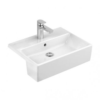 - VILLEROY&BOCH Memento Umywalka półblatowa 55 x 42,5 cm biała 41335501 - 41335501 - Łazienki Szydłowski