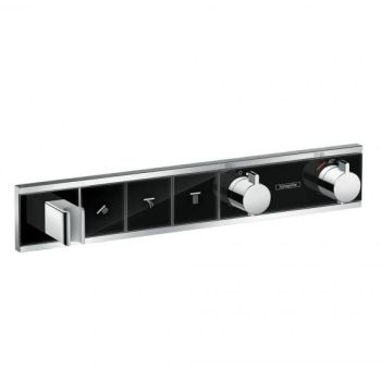 - HANSGROHE RainSelect Bateria termostatyczna do 3 odbiorników czarny/chrom 15356600 - 15356600 - Łazienki Szydłowski