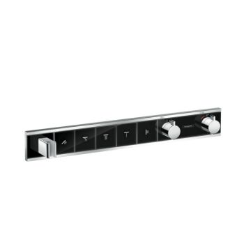 - HANSGROHE RainSelect Bateria termostatyczna do 5 odbiorników czarny/chrom 15358600 - 15358600 - Łazienki Szydłowski