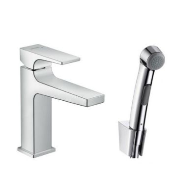 - HANSGROHE Metropol bateria umywalkowa 110 ze słuchawką Bidette i wężem chrom 32522000 - 32522000 - Łazienki Szydłowski