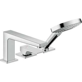  - HANSGROHE Metropol 3-otworowa bateria wannowa chrom 32551000 - 32551000 - Łazienki Szydłowski