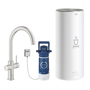 - GROHE-Red Duo bateria kuchenna i boiler w rozmiarze L stal nierdzewna 30079DC1 - 30079DC1 - Łazienki Szydłowski