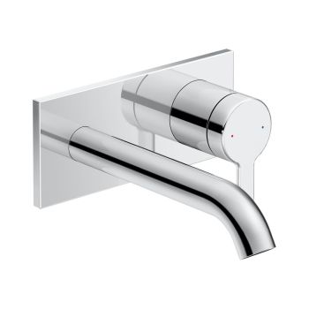  - DURAVIT C.1 ścienna bateria umywalkowa 17,4 cm chrom C11070003010 - C11070003010 - Łazienki Szydłowski