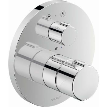 - DURAVIT C.1 Termostatyczna bateria wannowa z zaworem odcinająco-przełączającym, chrom C15200014010 - C15200014010 - Łazienki Szydłowski