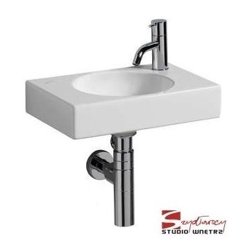  - GEBERIT PRECIOSA 2 Umywalka 40 x 28 cm, z otworem po prawej stronie, bez przelewu, biała z powloką keratect 273240600 - 273240600 - Łazienki Szydłowski