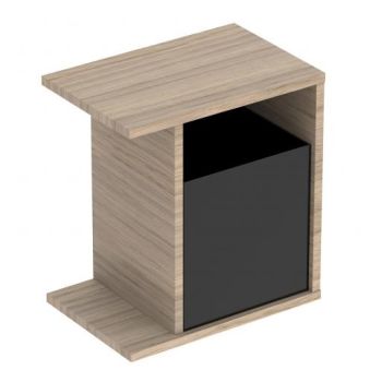  - GEBERIT iCON XS Szafka wisząca boczna 37x27,3 cm, dąb naturalny 502325JH1 - 502.325.JH.1 - Łazienki Szydłowski