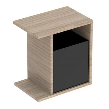  - GEBERIT iCON XS Szafka wisząca boczna 37x24,5 cm, dąb naturalny 502324JH1 - 502.324.JH.1 - Łazienki Szydłowski