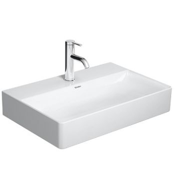  - DURAVIT DuraSquare Umywalka Compact szlifowana 60x40 cm biały połysk 2356600071 - 2356600071 - Łazienki Szydłowski