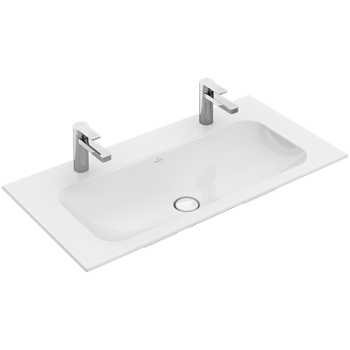  - VILLEROY&BOCH Finion Umywalka meblowa 100 x 50 cm biała z powłoką CeramicPlus 4164A1R1 - 4164A1R1 - Łazienki Szydłowski