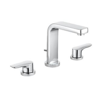 - KLUDI PURE&SOLID Bateria umywalkowa chrom 343940575 - 343940575 - Łazienki Szydłowski