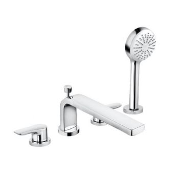 - KLUDI PURE&SOLID bateria wannowo-prysznicowa chrom 344230575 - 344230575 - Łazienki Szydłowski