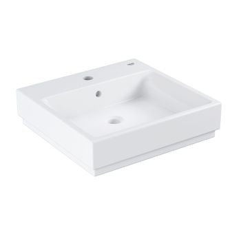 - GROHE-Cube Ceramic Umywalka wisząca 50x49 cm biały połysk 3947400H - 3947400H - Łazienki Szydłowski