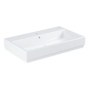 - GROHE-Cube Ceramic Umywalka nablatowa 80x49 cm biały połysk 3947600H - 39 476 00H - Łazienki Szydłowski