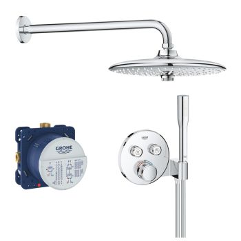  - GROHE-Grohtherm SmartControl system prysznicowy Perfect z termostatem podtynkowym, 3 strumienie, chrom 34744000 - 34744000 - Łazienki Szydłowski