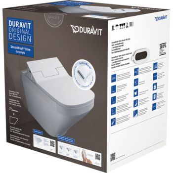 - DURAVIT SensoWash Slim DuraStyle nowoczesna toaleta myjąca 37 x 62 cm biały połysk 631001002004300 - 631001002004300 AT - Łazienki Szydłowski
