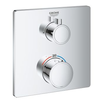  - GROHE-Grohtherm Termostatyczna bateria prysznicowa na 1 odbiornik chrom 24078000 - 24078000 - Łazienki Szydłowski