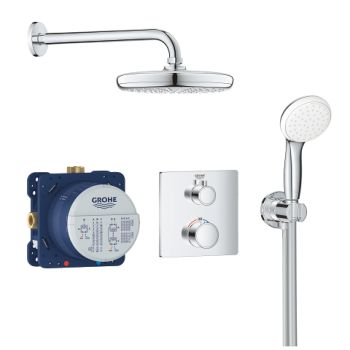  - GROHE-Grohtherm system prysznicowy Tempesta 210 z termostatem podtynkowym, chrom 34729000 - 34729000 - Łazienki Szydłowski