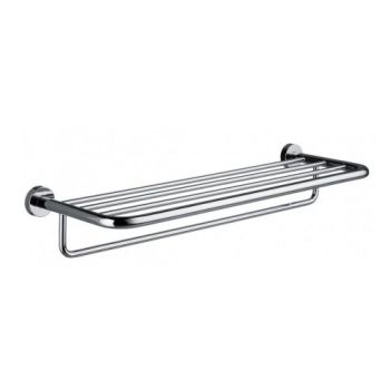  - EMCO Rondo 2 Półka na ręczniki z wieszakiem 60 cm, chrom 456800162 - 456800162 - Łazienki Szydłowski