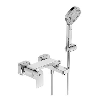 - IDEAL STANDARD EDGE Bateria wannowa ścienna, z akcesoriami chrom A7122AA - A7122AA - Łazienki Szydłowski
